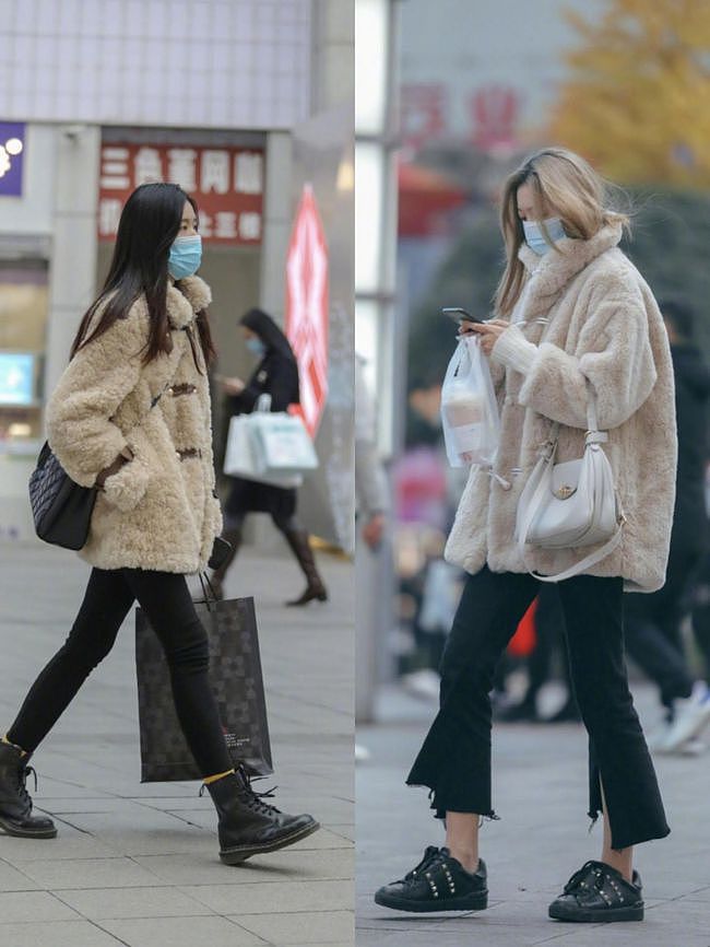 素人们的街拍好真实，重庆妹子大冬天的穿起了羊绒外套，但也很美 - 4