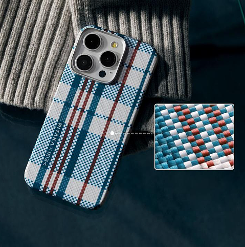 PITAKA 推出“红白蓝”艺术家联名款磁吸芳纶纤维手机壳：适用于 iPhone 15 系列，售 499 元 - 2
