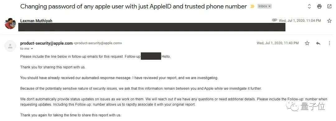 拒收苹果超10万元赏金，程序员小哥找出iCloud账户漏洞后，发文直指苹果不够公开透明 - 6