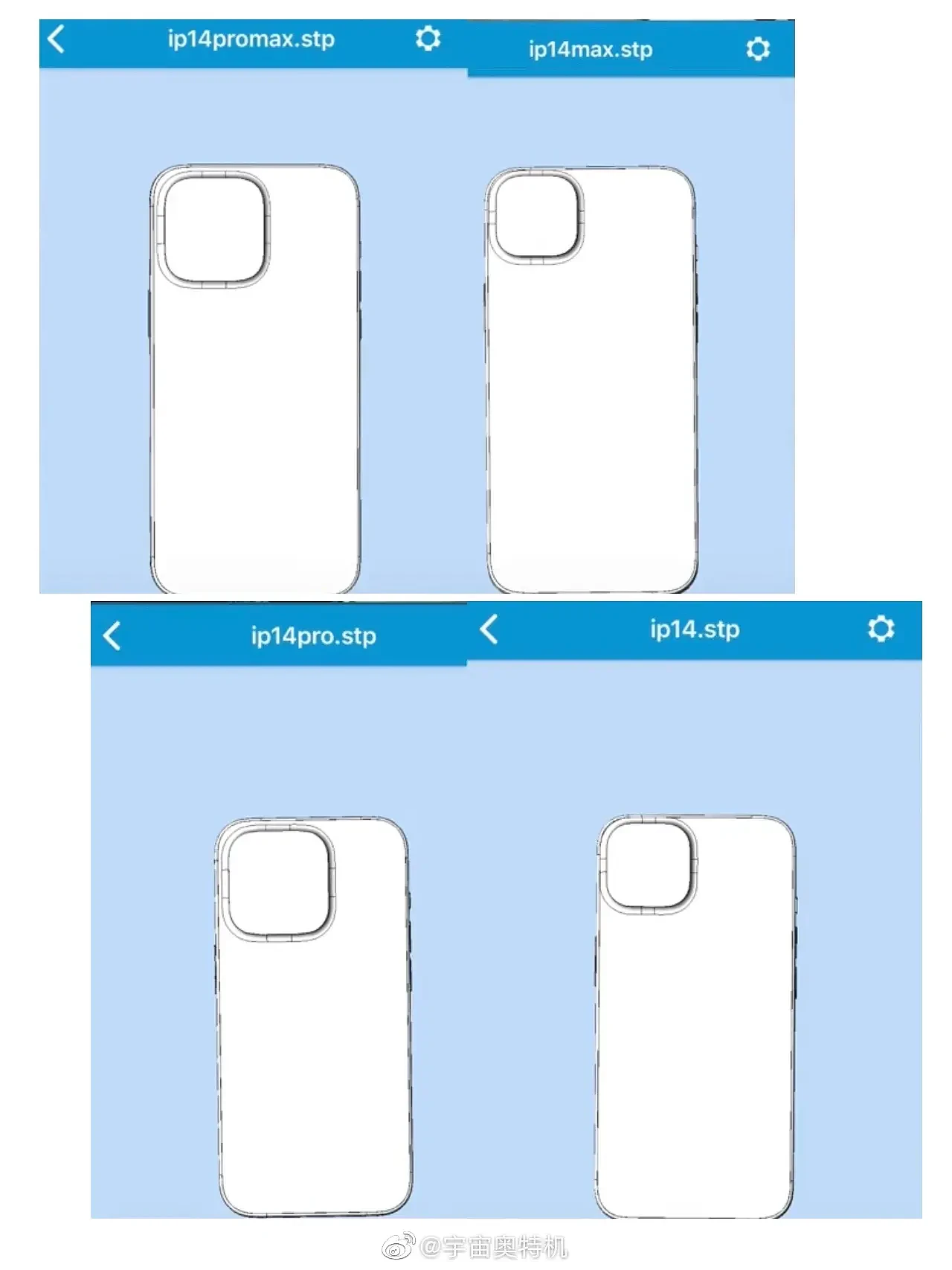 [图]iPhone 14四款机型设计草图曝光：Pro型号相机会有明显升级 - 4
