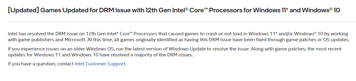 英特尔：12 代酷睿处理器的游戏 DRM 加密兼容问题已全部解决 - 2
