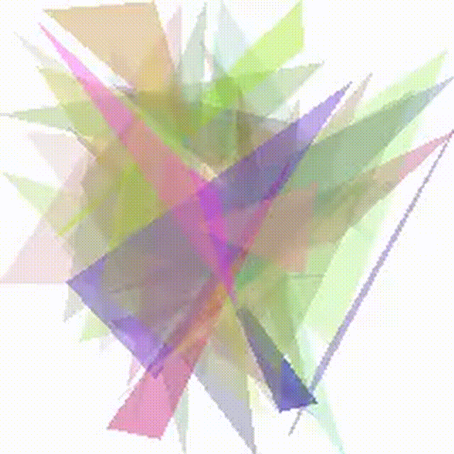 AI用50个三角形画出抽象版蒙娜丽莎，有股后现代的感觉了：谷歌大脑出品 - 1