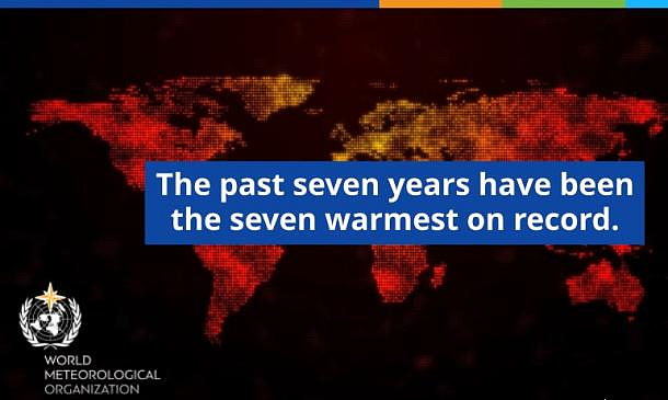 世界气象组织：2021年为有记录以来最暖的七个年份之一 - 1