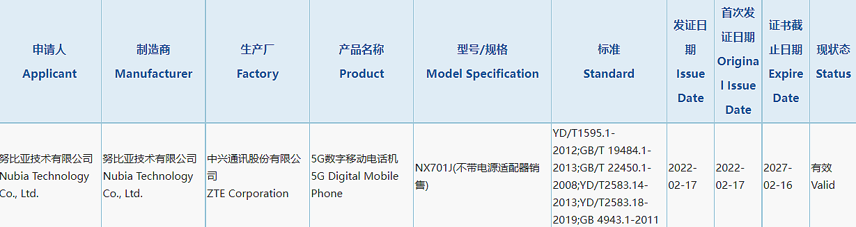 努比亚 Z40 Pro 通过 3C 认证：支持无线磁吸充电，不附赠充电器 - 1