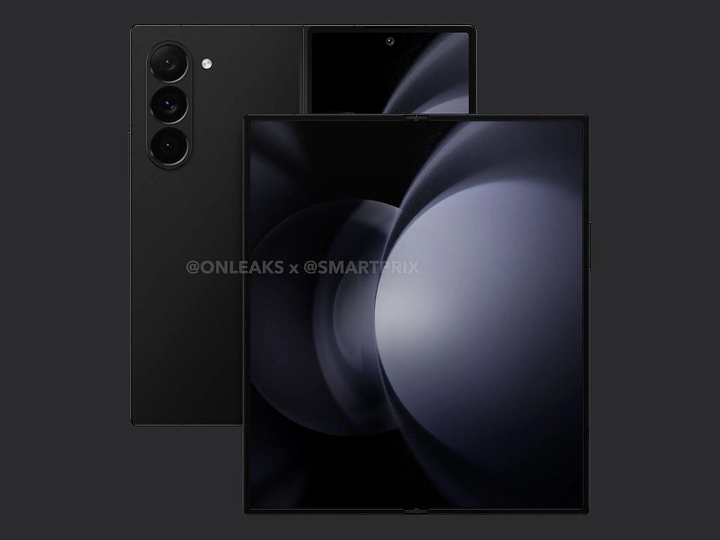 三星 Galaxy Z Fold6 手机渲染图曝光：设计更方正 - 1