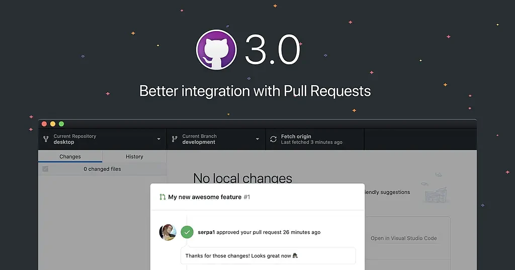 GitHub Desktop 3发布：更好地整合你的pull requests - 1