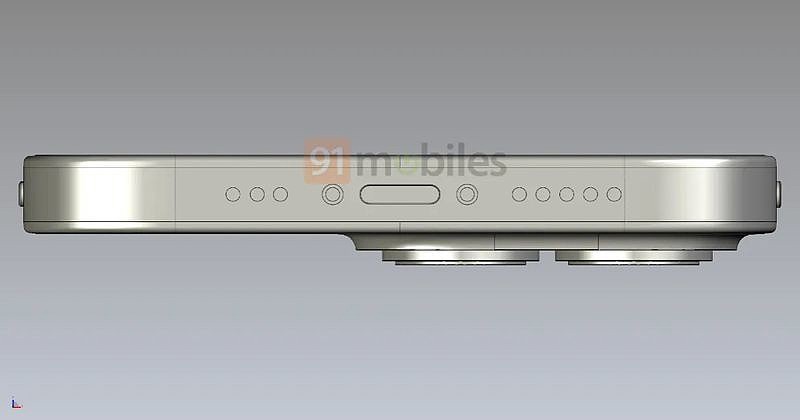 保留小刘海！苹果 iPhone14 CAD 渲染图曝光：与 iPhone 13 基本一致，后置双摄像头阵列 - 10
