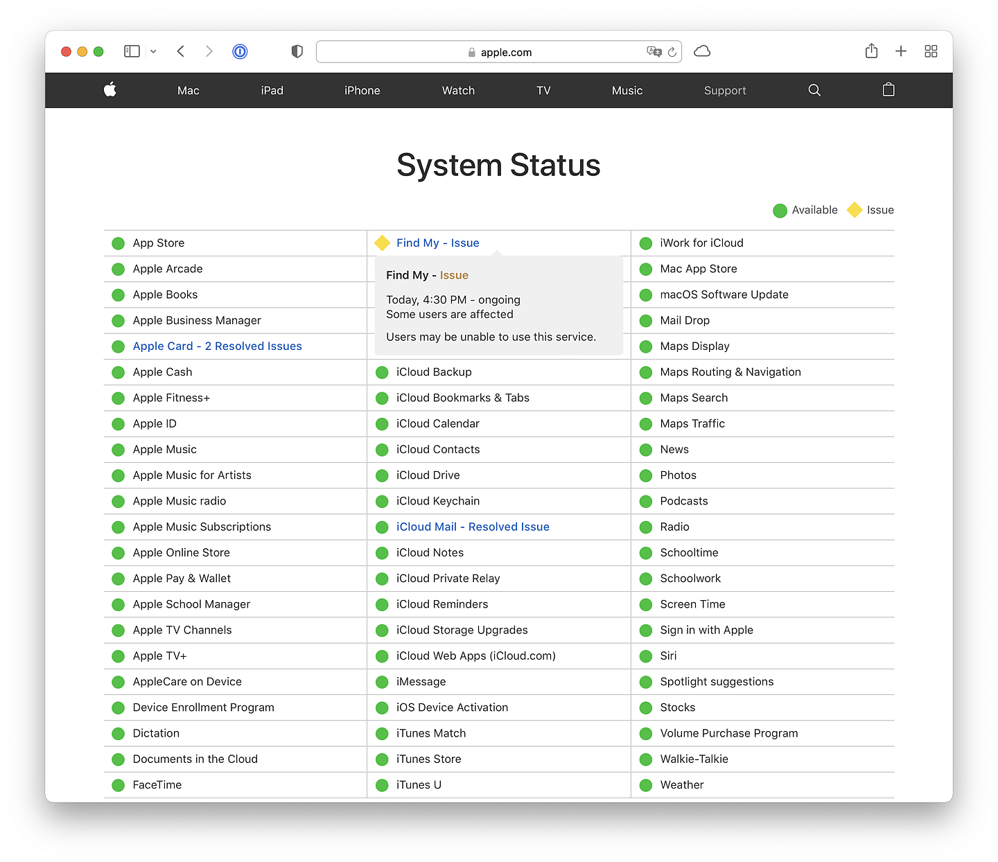 部分苹果 iPhone/iPad 用户“查找我的”App 服务宕机 - 2