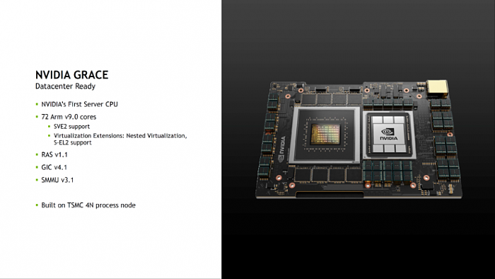 NVIDIA Grace处理器详情公布：功耗500W、性能不及Zen2 - 1