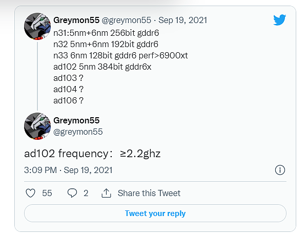 英伟达 RTX 40 系显卡爆料：旗舰 AD102 核心频率大于 2.2GHz - 2