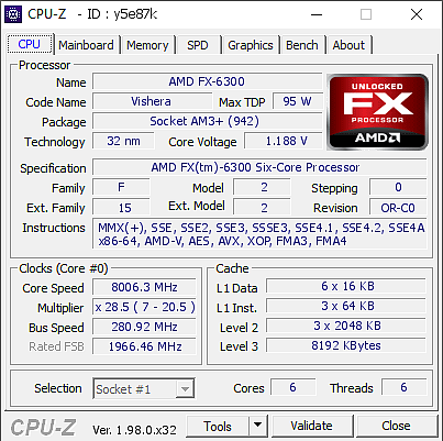 发布9年后 AMD推土机架构FX-6300处理器超频首破8GHz - 1
