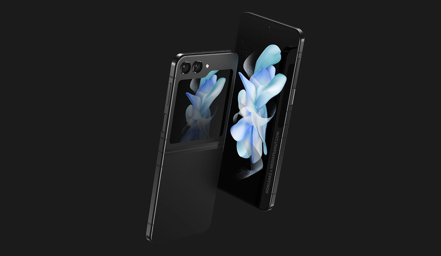 独特文件夹造型外屏，三星 Galaxy Z Flip5 折叠屏手机高清渲染图曝光 - 4