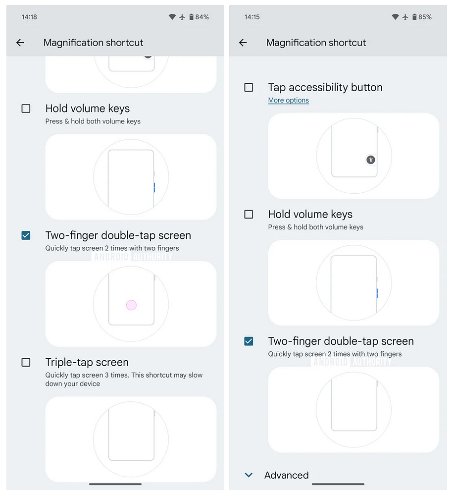 谷歌安卓 15 新特性：“双指双击”放大屏幕 - 2
