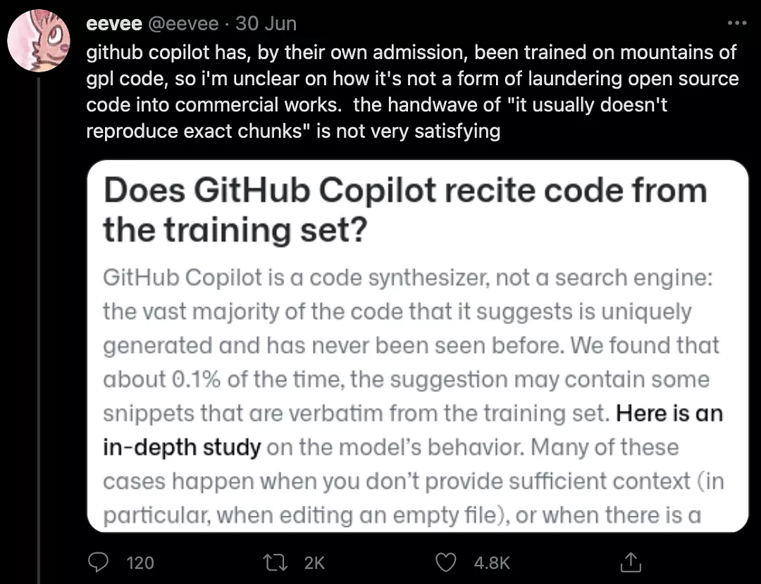GitHub Copilot抄袭实锤，GitHub：我们的AI没有“背诵”代码 - 2