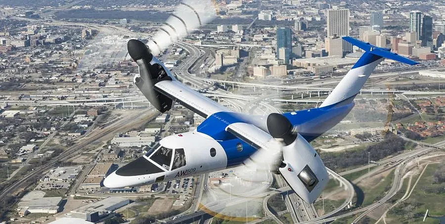 Leonardo的AW609倾转旋翼机回归 亮相2021迪拜航展 - 5
