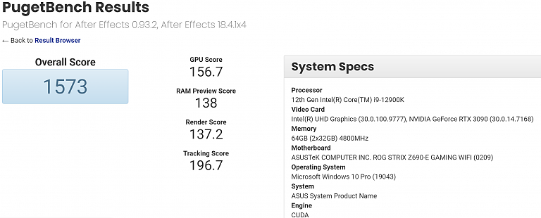 英特尔酷睿 i9-12900K 跑分曝光，辅以华硕 ROG Z690 主板和 64GB DDR5 内存 - 3