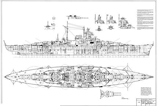 战舰世界公认的神船 德国H-39至H45超级战列舰计划 - 3
