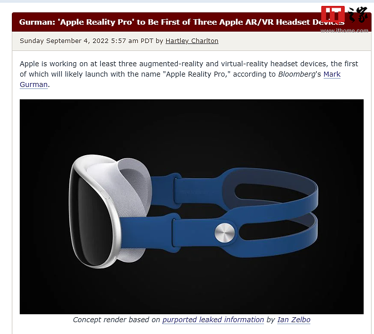 Gurman：苹果首款 AR / VR 设备为 Apple Reality Pro，后面还有两款 - 1