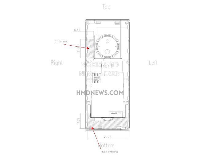 HMD TA-1667 手机曝光：2.4 英寸 LCD 屏、1450mAh 电池、奥利奥圆形相机 - 4