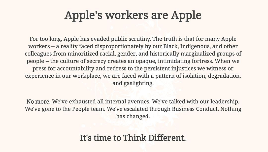 苹果员工举起#Appletoo大旗，硅谷公司职场反骚扰抗争持续升温 - 2