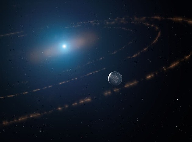 英国天文学家发现，距地球117光年的一颗白矮星附近的“宜居”地带可能存在一颗行星。