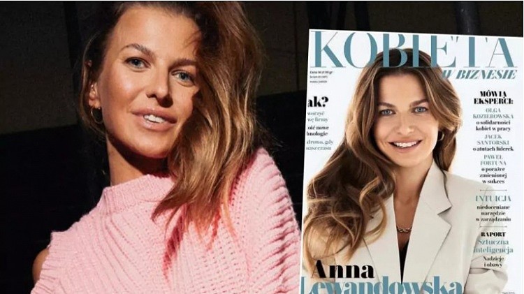 莱万妻子安娜登上波兰杂志封面，特刊主题为《商界女强人》 - 1