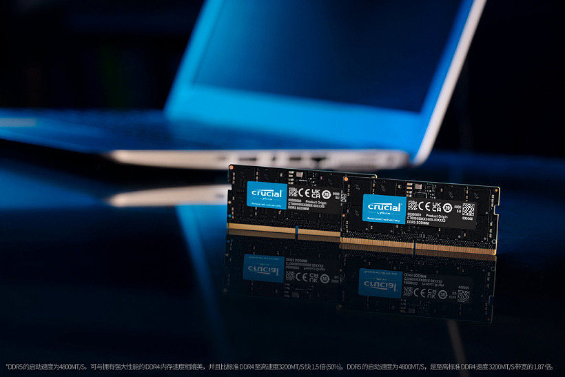 英睿达发布 DDR5-4800 笔记本内存条，最高可选 32GB - 1