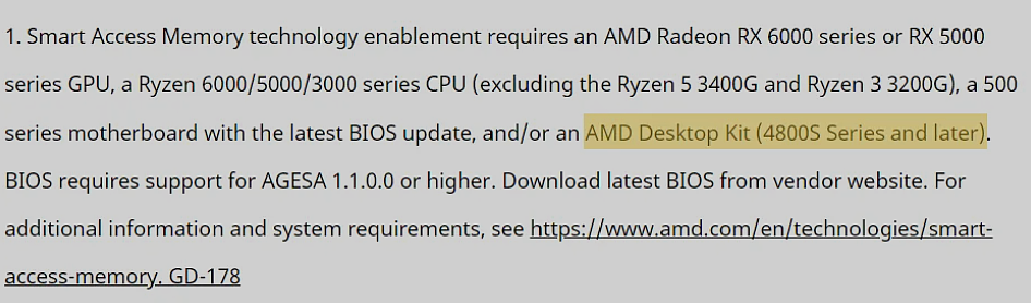 AMD 确认有 4800S 主板套件，支持 SAM 技术：消息称一季度发布，最高支持 RX 6600 显卡 - 1
