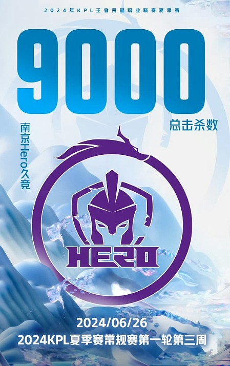 里程碑： 南京Hero久竞达成KPL赛场9000杀成就 - 1