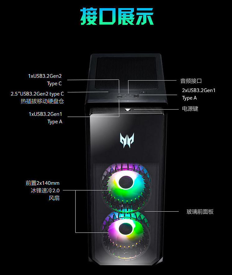 宏碁推出新款掠夺者圣盾主机：12 代酷睿 + DDR5+RTX 30 系列显卡 - 2