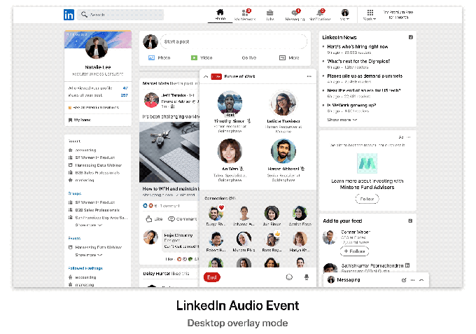 LinkedIn正在推出一个类似Clubhouse的音频活动平台 - 3