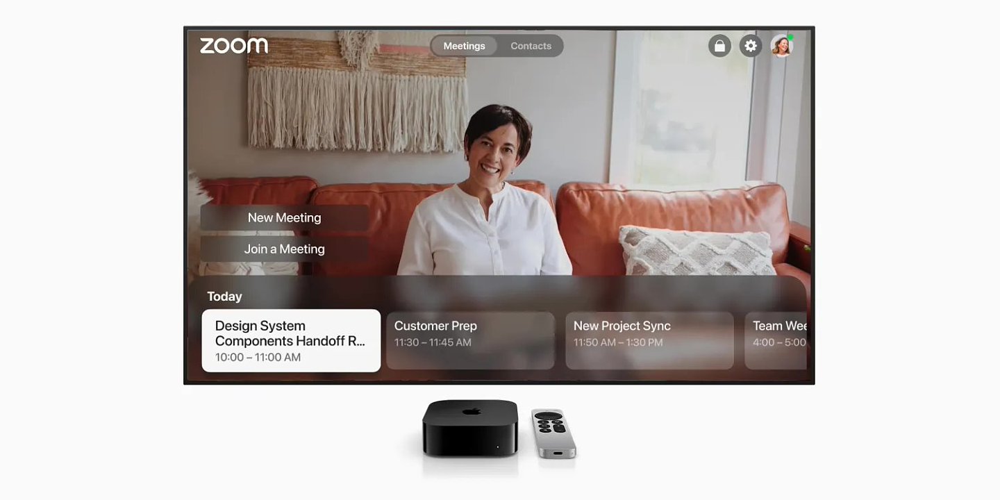 Zoom 应用登陆苹果 Apple TV 4K，iPhone 变身视频会议摄像头 - 1