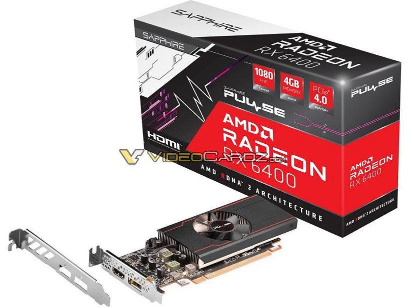 蓝宝石推出 AMD Radeon RX 6400 PULSE 显卡，53W 的半高刀卡 - 1