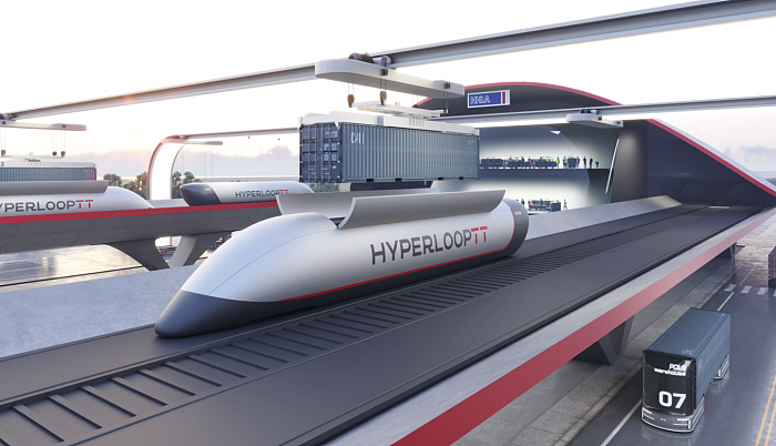 设想中的Hyperloop超级港口将以跨音速的速度发送集装箱 - 2