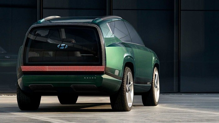 现代IONIQ 7渲染效果图曝光 预计2024年推出/定位三排座的中型纯电SUV - 3