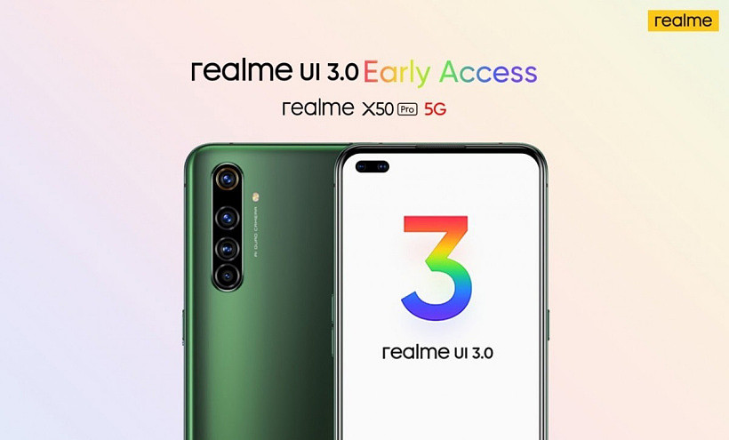 Realme X50 Pro 5G通过抢先体验测试版获得基于Android 12的Realme UI 3.0