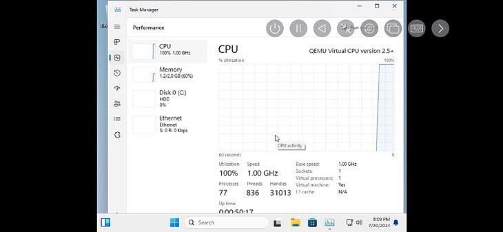 网友在苹果 iPhone 15 Pro 上跑精简版 Win11，开机需 20 分钟 - 3