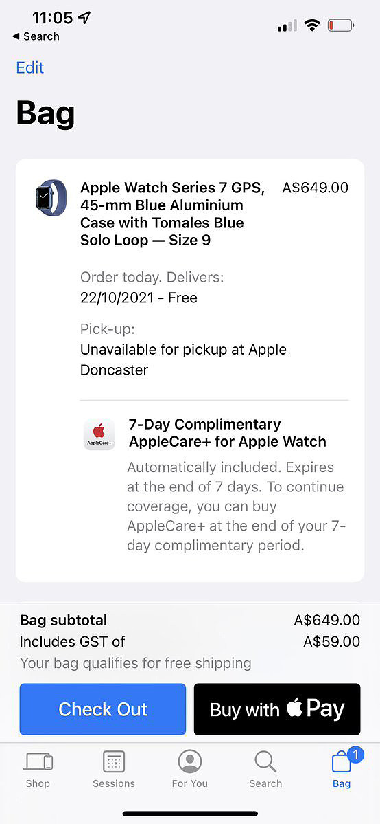 苹果澳大利亚商店购买 iPhone 13/Pro 等新品，免费赠送 7 天 AppleCare + 服务 - 3