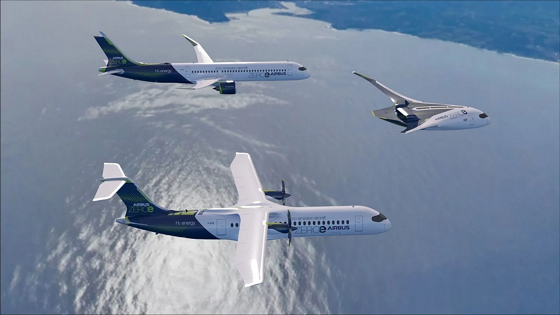 达美航空将与空客合作研发氢动力飞机 - 1