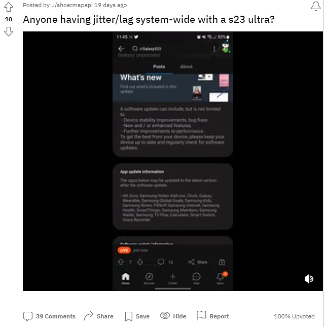 部分用户反映三星 Galaxy S23 手机滑动屏幕时动画卡顿 - 2