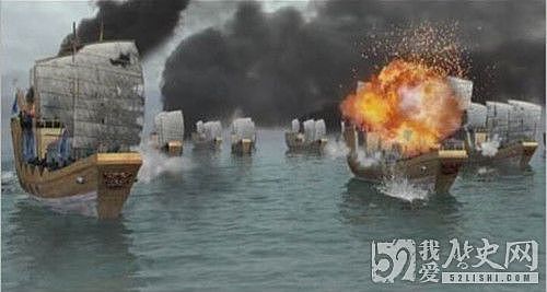 清朝水军和台湾郑氏水军在彭湖海面爆发激烈决战 - 1