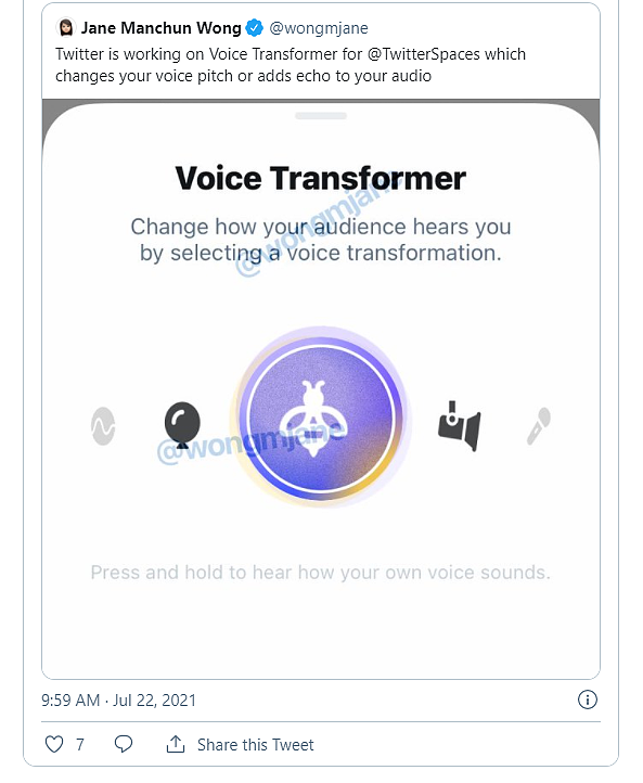 Twitter Spaces将很快推出“声音转换器”功能 - 2
