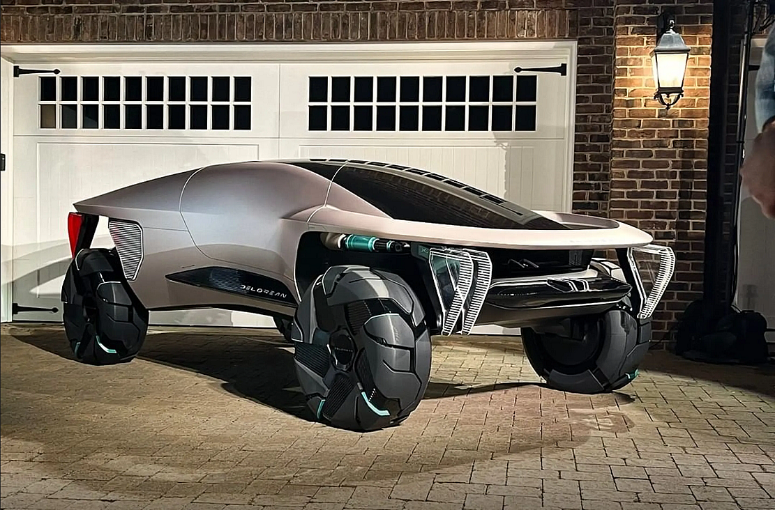 极富未来科技感：Delorean展示Omega 2040概念车 - 1