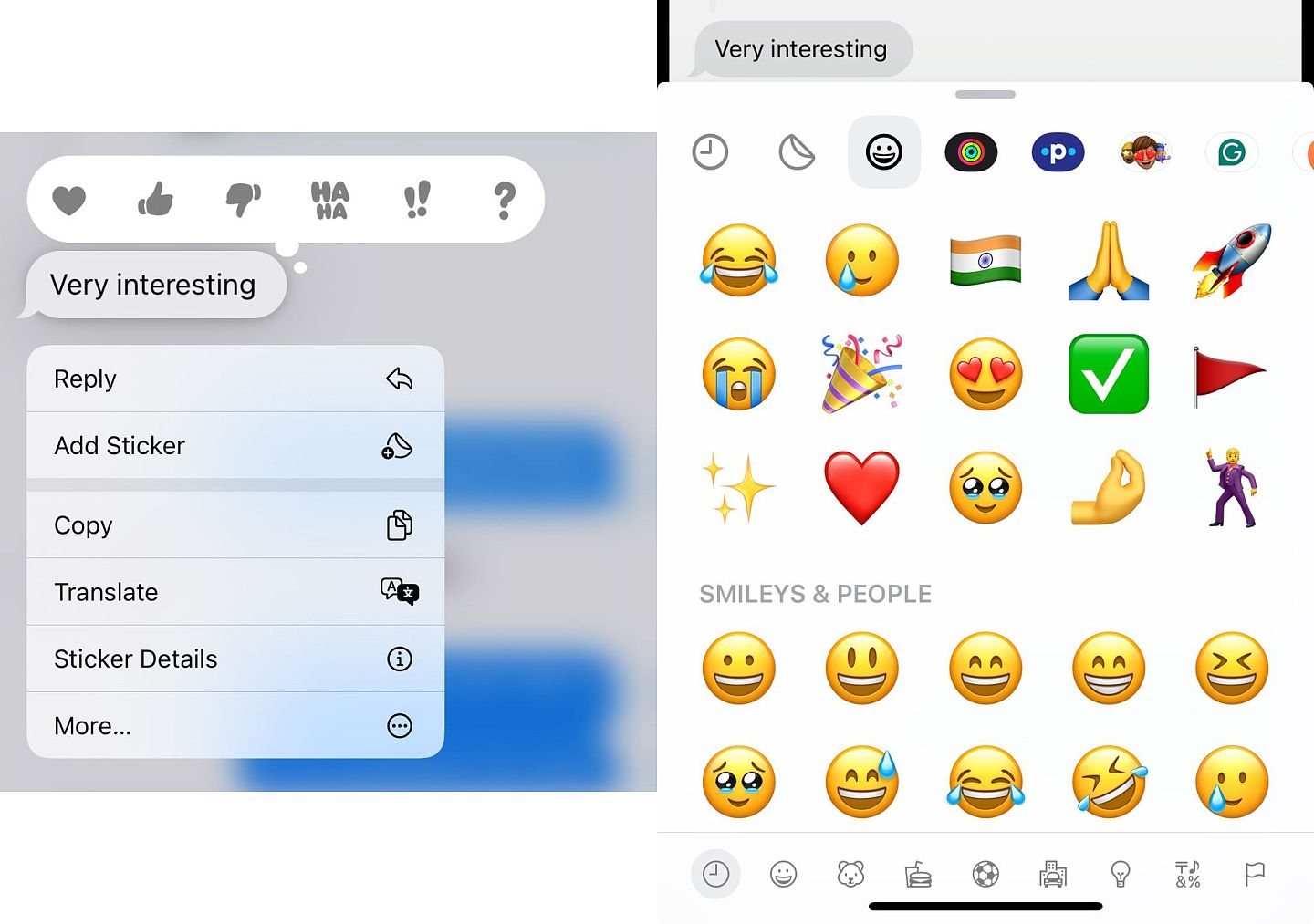 数百种任你用，时隔 8 年苹果 iOS 18 终于扩充 iMessages 反应 Emoji：不再只有 6 种 - 1