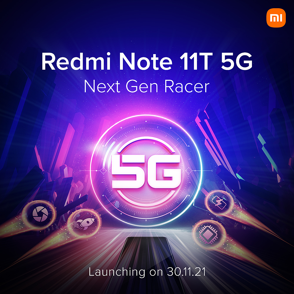 Redmi Note 11T 5G 官宣：将于 11 月 30 日在印度推出 - 1