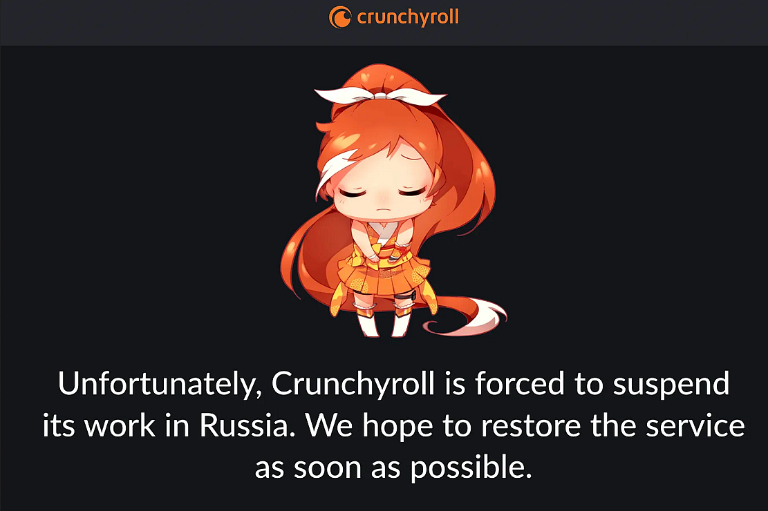 索尼宣布在俄罗斯停止Crunchyroll业务及家庭娱乐内容的发布 - 1