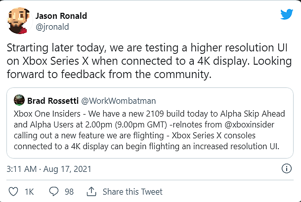 更清晰，微软 Xbox Series X 开始测试 4K 界面 UI - 2