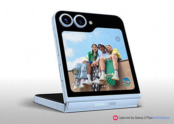 7 月 10 日发布，三星 Galaxy Z Flip6 手机宣传图曝光 - 1