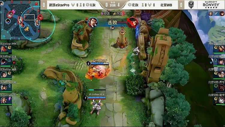 ?子阳张飞大招无解先手开团节奏拉满逆转比赛！eStar 1-0 WB - 4