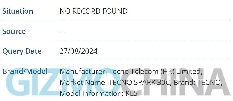 传音 TECNO SPARK 30C 4G 手机曝光：首搭联发科 Helio G81 芯片、4800 万主摄、5000mAh 电池 - 2